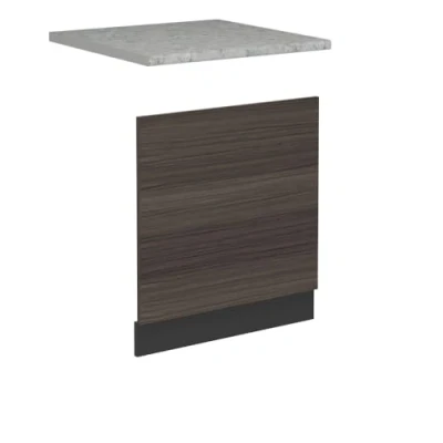 Afbeelding van Vicco Voorpaneel vaatwasser R Line, Edel grijs/Antraciet, 60 cm , WB Marmer