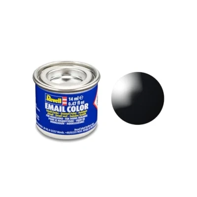 Afbeelding van Revell Email Color emailverf 14 ml (glanzende zwarte afwerking)