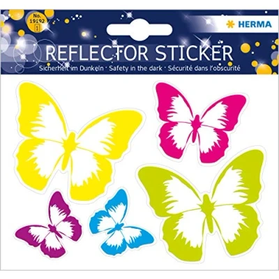 Afbeelding van HERMA 19192 REFLECTOR STICKERS BUTTERFLIES