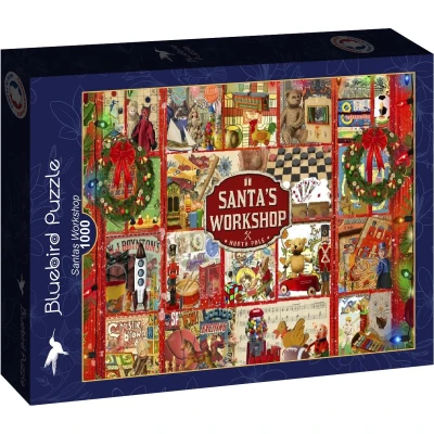 Afbeelding van Bluebird puzzel kerst 1000 stukjes &quot;Santa&#039;s workshop&quot;