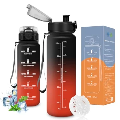 Afbeelding van Vikaster Drinkfles voor kinderen, 500 ml, fietsfles, sportfles koolzuurhoudende dranken, fiets, school, fitness, outdoor