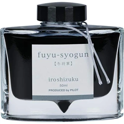 Afbeelding van Namiki Iroshizuku Chiku rin inktfles voor vulpen 5.000 donkergrijs blauw