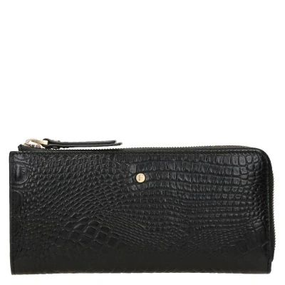 Afbeelding van FMME Portemonnee Croco Zwart one size