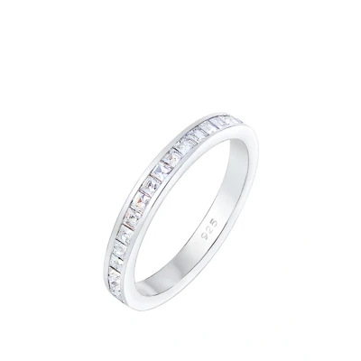 Afbeelding van Elli Classic Ring silvercoloured, Dames, Maat: 56, Silver/coloured