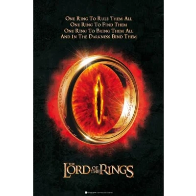 Afbeelding van Poster Lord of The Rings One Ring 61x91,5cm