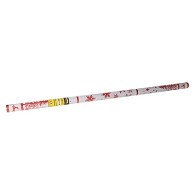 Afbeelding van Pro tafelkleed: 12 damastpapieren wegwerptafelkleden op een rol van 6 m lang en 1,20 breed, rood kerstmotief. Damastpapier met chic klassiek universeel patroon, ref R480681I