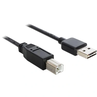 Afbeelding van DeLOCK 2 m USB 2.0 A B m/m kabel zwart