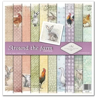 Afbeelding van ITD Collection SLS 029 Scrapbooking pakket, scrapbookingpapier, decoratief papier, papierformaat 310 x 320 mm