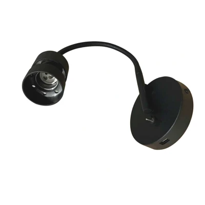 Afbeelding van Mexlite wandlamp Upround zwart metaal 3517ZW
