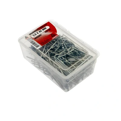 Afbeelding van Draadnagel verlorenkop verzinkt 2.0x40mm. 450 gram. Deltafix.