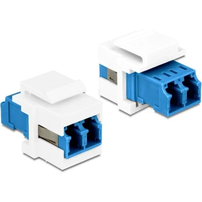 Afbeelding van DeLOCK 86357 LC Duplex Blauw, Wit kabeladapter/verloopstukje