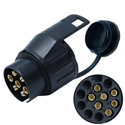 Afbeelding van CCLIFE 7 naar 13 polige adapter met afdichting, 12 V, voor auto en fiets aanhanger
