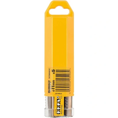 Image de DEWALT DT4945 QZ HSS INDUSTRIAL COBALT metal drill bit 11.0mm (5 pcs)
