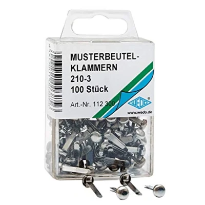 Afbeelding van Wedo 112300 kDU rond 210 3 in transparante doos, 100 zilver