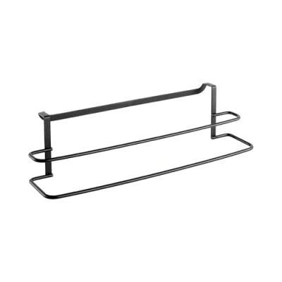 Afbeelding van Metaltex Dubbele Handdoekhouder 38X10X9 Cm Zwart