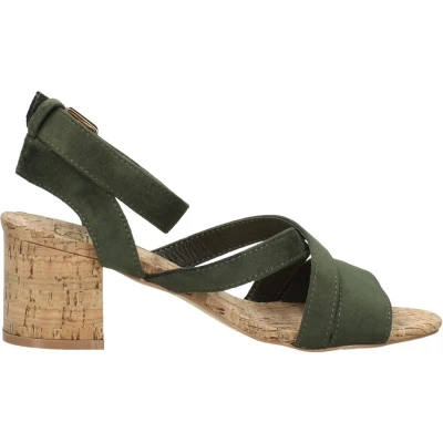 Afbeelding van SUB55 Sandalen Hak khaki Maat 37
