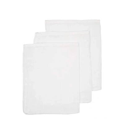 Afbeelding van Meyco Hydrofiele Washandjes 3 Pack Uni Wit 20x17 cm