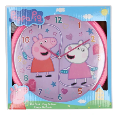 Afbeelding van Peppa Pig Wandklok Jump 8435507870214