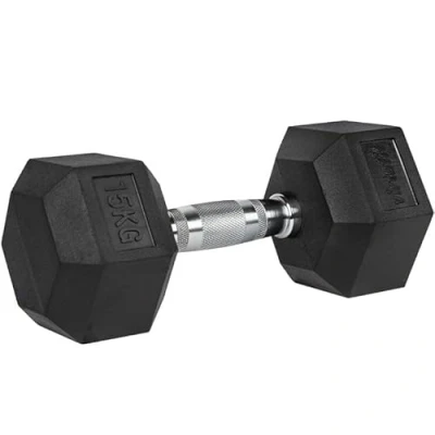 Afbeelding van VirtuFit Hexa Dumbbell Pro 20 kg Hexagon Duuzaam en Slijtvast Krachttraining Gewicht CrossFit &amp; Fitness Geschikt voor Beginners Professionals Per Stuk Verkocht
