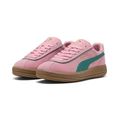 Afbeelding van PUMA Club Klassika Sd Sneakers voor dames, Pinkscape Wild Green Goud, 37 EU