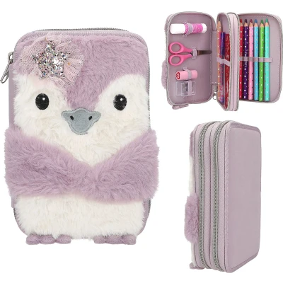 Afbeelding van Depesche Princess Mimi 2 vak gevulde etui PENGUIN