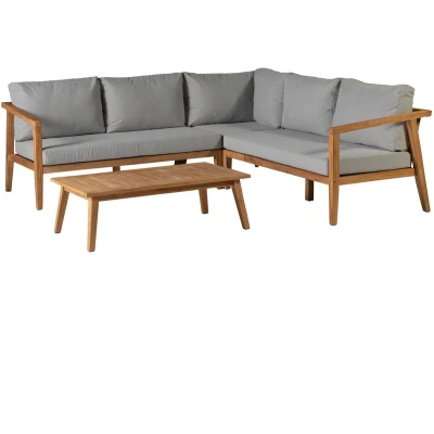 Afbeelding van Lucca Corner Set Teak Fsc 100% Exotan