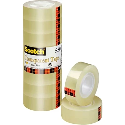 Afbeelding van Plakband Scotch 550 19mmx33m transparant