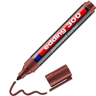 Afbeelding van Edding 300 Permanent Marker Bruin 1 stuk