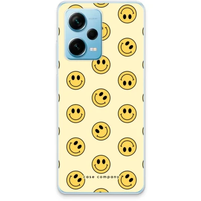 Afbeelding van Case Company® hoesje geschikt voor Xiaomi Redmi Note 12 Pro Plus Smiley N2 Soft Cover Telefoonhoesje Bescherming aan alle Kanten en Schermrand