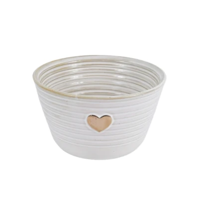 Afbeelding van Parlane Schaal Porselein wit Goudkleurig Hart 16 cm
