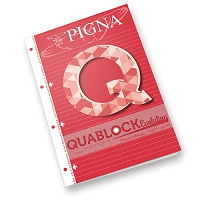 Afbeelding van Pigna 02112151R Lijmblok met 4 versterkte gaten A4, 40 vellen