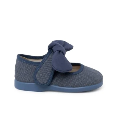 Afbeelding van Pisamonas Merceditas LAZO Y Cierre Adherente Babyschoenen voor kinderen, Maat: 21, Azul francia Textiel