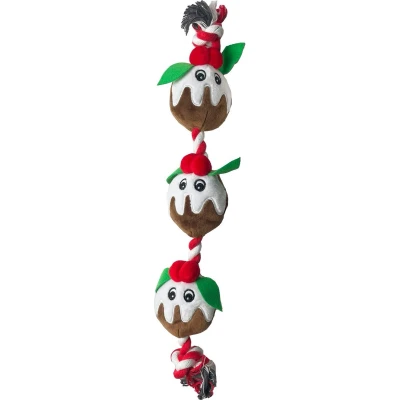 Afbeelding van Happy Pet Kerstpudding Flostouw 49X9X6 cm