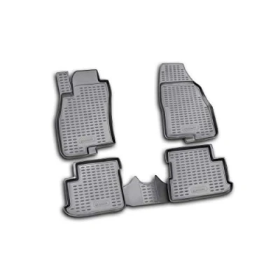 Afbeelding van Element Set van 4 hoogwaardige 3D rubberen vloermatten voor Fiat Grande Punto 2005 2018, delig
