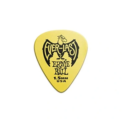 Afbeelding van Ernie Ball Plectrums Everlast Geel 1.50mm 6 stuks