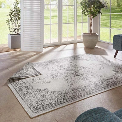 Afbeelding van Dubbelzijdig Vloerkleed Borbon 200x290cm Grijs 123vloerkleed.nl is de online webshop voor vloerkleden en woonaccessoires.