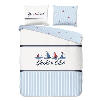 Afbeelding van Good morning Dekbedovertrek Yachtclub nr.33269 blauw 240x220 + 2 kussenslopen 60x70