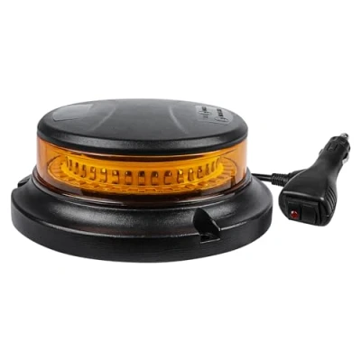 Afbeelding van AOHEWEI Amber led waarschuwingslicht, 8 knippermodi, 2 roterende modi, 12/24 V, 36 stroboscooplampen voor landbouwmachines, bedrijfsvoertuigen, schoolbus, tractor, graafmachine, vrachtwagen