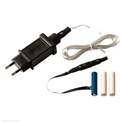 Afbeelding van Hellum 150513 Vervangende batterijadapter voor AAA batterijen x 3 mannequins met 1,8 m netsnoer lichtdecoratie op