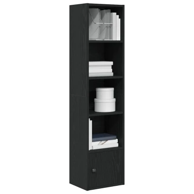 Afbeelding van vidaXL Boekenkast 31x24x127 cm bewerkt hout zwart eikenkleurig