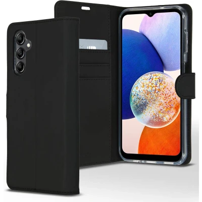 Afbeelding van Accezz Hoesje Geschikt voor Samsung Galaxy A14 (5G) / (4G) Met Pasjeshouder Wallet Softcase Bookcase Zwart