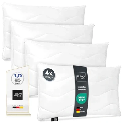 Afbeelding van LILENO HOME Set van 4 kussens, 60 x 80 cm, als kussenvulling, met ritssluiting om aan te passen, wasbaar tot 95 C, bankkussen en decoratief kussen voor bank/bed