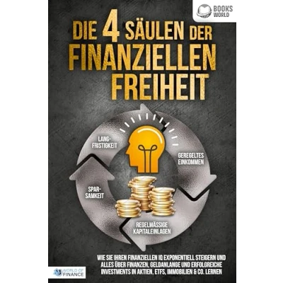 Afbeelding van Die 4 Säulen der finanziellen Freiheit: Wie Sie Ihren IQ exponentiell steigern und alles über Finanzen, Geldanlange erfolgreiche Investments in Aktien, ETFs, Immobilien &amp; Co. lernen