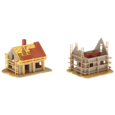 Afbeelding van Faller 2 Huizen in aanbouw modelbouwsets, hobbybouwspeelgoed voor kinderen, modelverf en accessoires