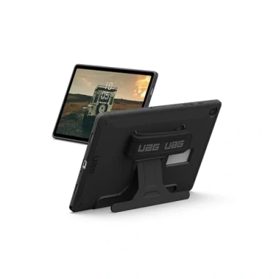 Afbeelding van URBAN ARMOR GEAR Scout H&amp;K Case voor Samsung Galaxy A9+ Plus (2023 / Wi Fi &amp; LTE) beschermhoes [ontworpen Samsung&quot; gecertificeerd, polsband en kickstand, valbestendig] zwart