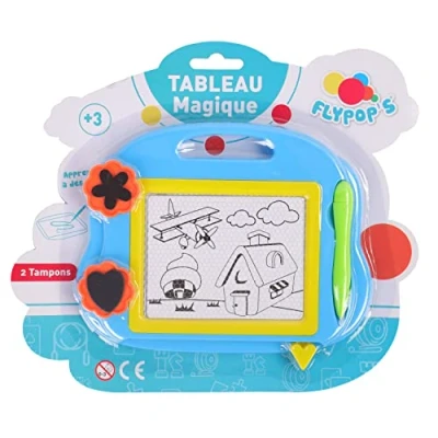 Afbeelding van FLYPOP&#039;S Magisch bord Tekening 030623LIN Blauw Kunststof Creatieve hobby Speelgoed voor kinderen Creativiteit Kunst 18 cm x 14 Vanaf 3 jaar