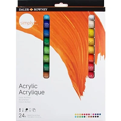 Afbeelding van DALER ROWNEY Simply Acrylverfset, 24 tubes 12 ml