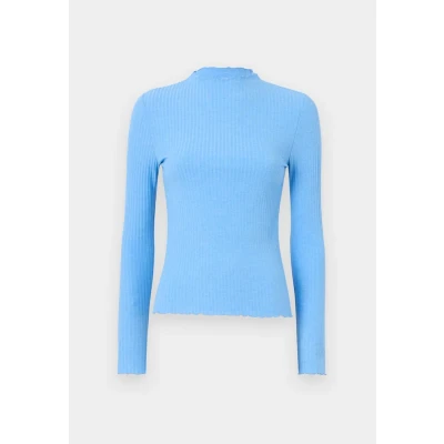 Afbeelding van Only T shirt Onlemma L/s High Neck Top Noos Jrs 15180040 Provence Dames Maat XS