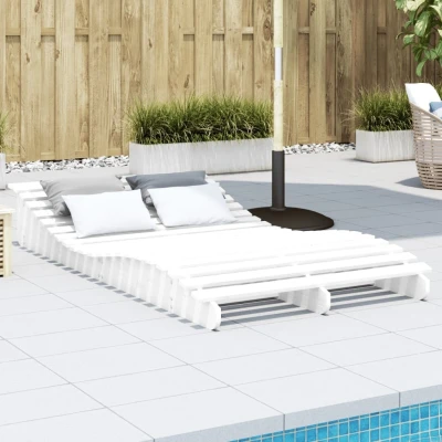 Afbeelding van Ligbed 205x110x31,5 cm massief grenenhout wit