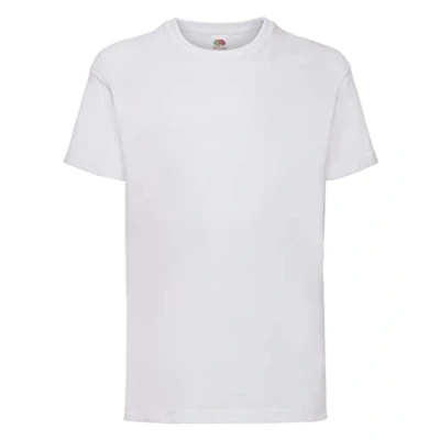 Afbeelding van Fruit of the Loom Valueweight T shirt uniseks kinderen, Wit